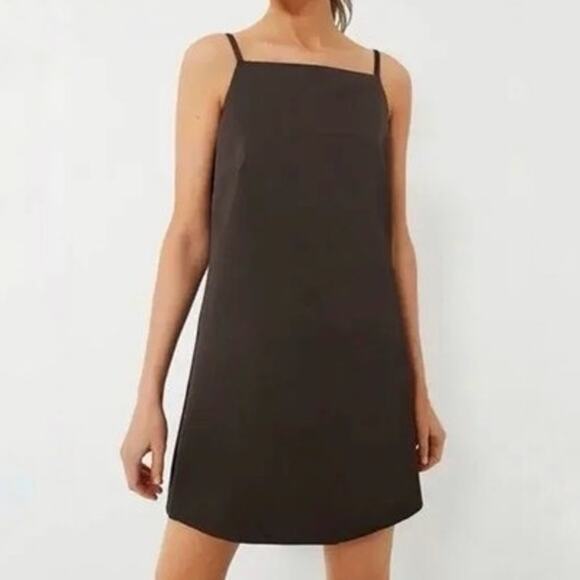 Tuckernuck Dresses & Skirts - Tuckernuck Lara Dress Chocolate Satin Mini Sleeveless Size 8 NEW